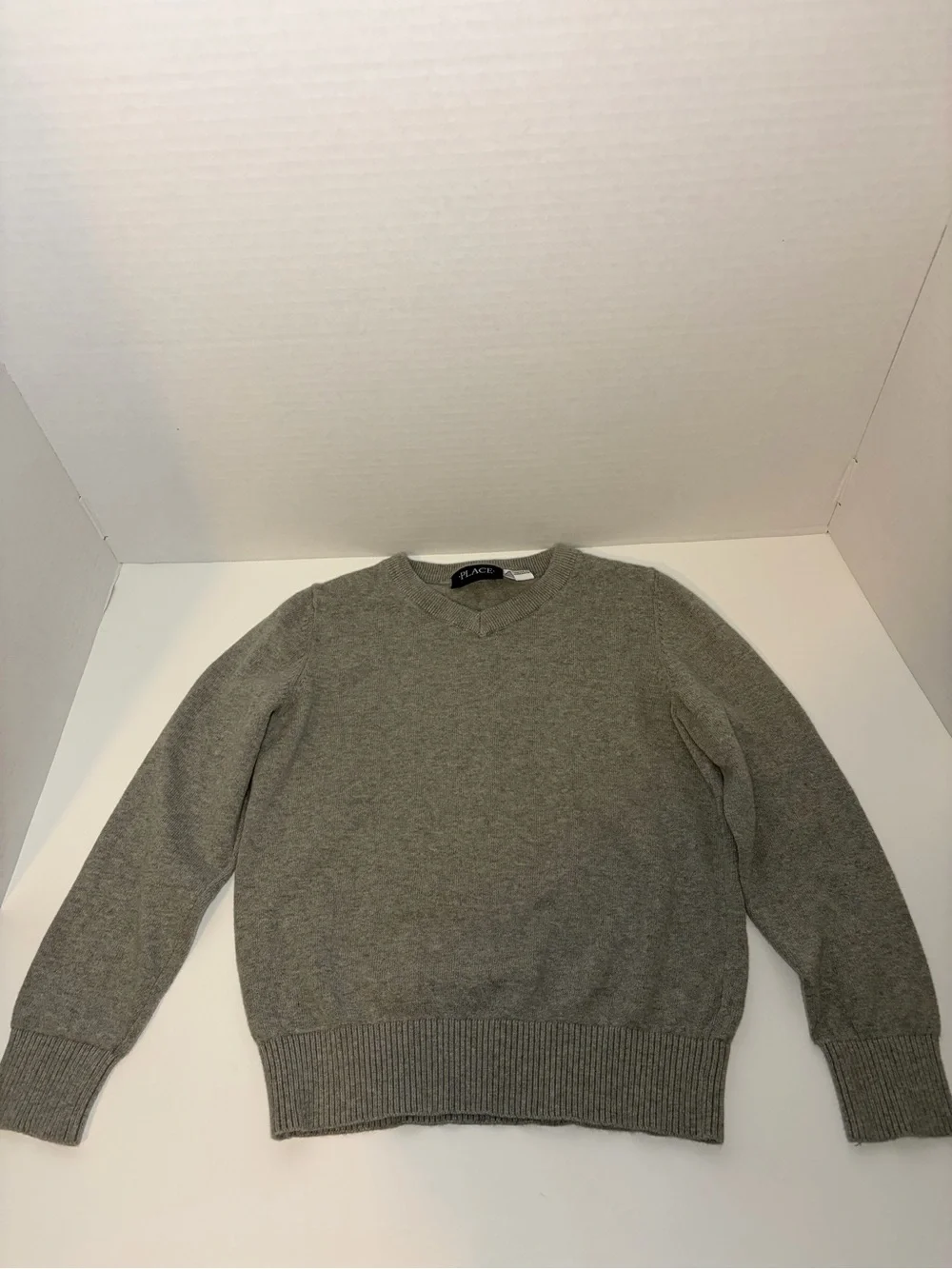 The Children's Place Gray V-Neck Sweater